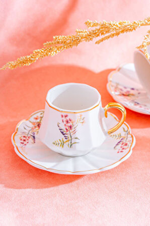 Isolde 6 Kişilik Kahve Fincanı Takımı - 90 ml