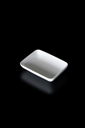Bianco Perla Porselen Dikdörtgen Tabak - 15.5 cm
