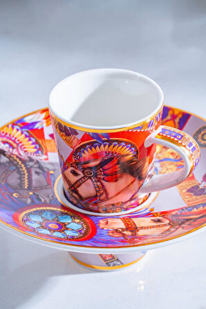 Whisper 6 Kişilik Porselen Kahve Fincanı Takımı - 90 ml