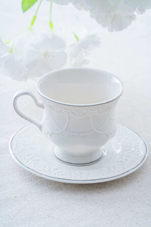 Veronica 6 Kişilik Porselen Çay Fincanı Takımı - 220 ml
