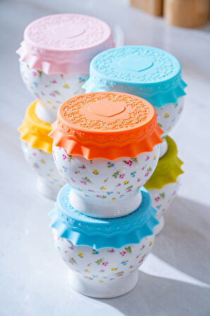 Acar Enjoy Silikon Kapaklı 6'lı Kavanoz Seti