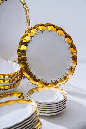 Marlene Gold 6 Kişilik 37 Parça Kahvaltı Takımı 