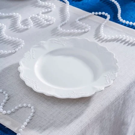 Acar King Pasta Tabağı - Kırık Beyaz - 22 cm
