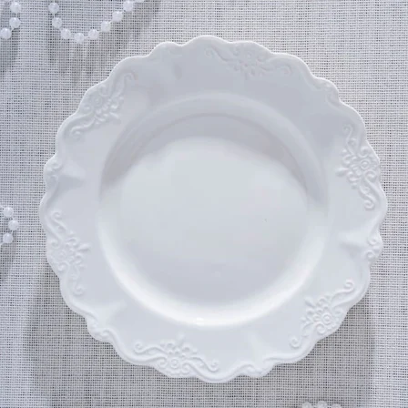 Acar King Pasta Tabağı - Kırık Beyaz - 22 cm