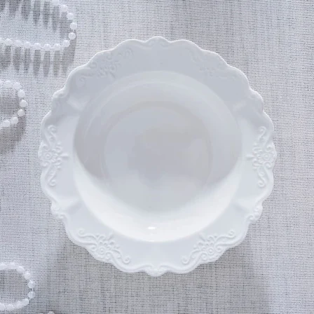 Acar King Yemek Tabağı - Kırık Beyaz - 23 cm