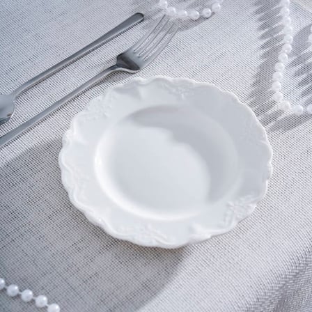 Acar King Tatlı Tabağı - Kırık Beyaz - 15 cm