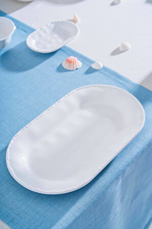 Acar Milano Oval Kayık Tabak - 33 cm