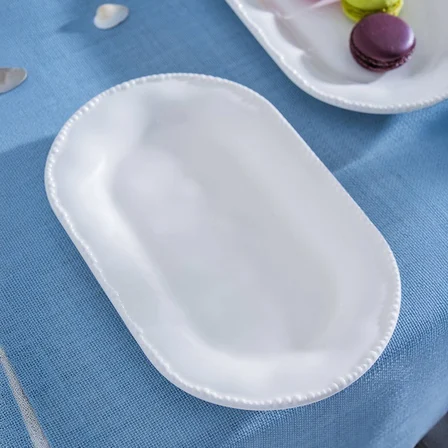 Acar Milano Kayık Tabak - Kırık Beyaz - 25 cm