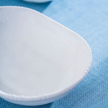 Acar Milano Oval Tabak - Kırık Beyaz - 16 cm
