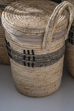 Mira Hasır 5 li Çok Amaçlı Sepet Seti