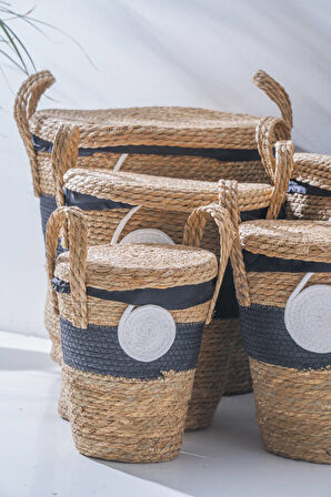 Noa Hasır 5 li Çok Amaçlı Sepet Seti