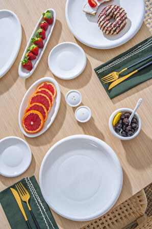 Alina 12 Kişilik 52 Parça Porselen Kahvaltı Takımı