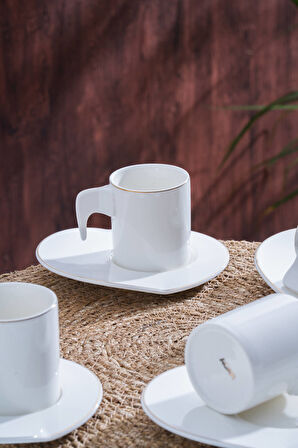 Alicia 6 Kişilik Kahve Fincan Takımı - 90 ml