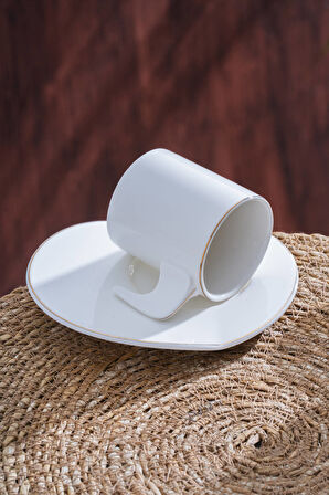 Alicia 6 Kişilik Kahve Fincan Takımı - 90 ml