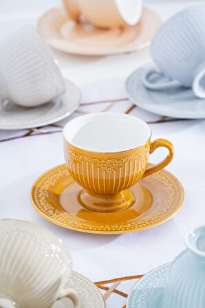 Moira 6 Kişilik Kahve Fincan Takımı - 100 ml