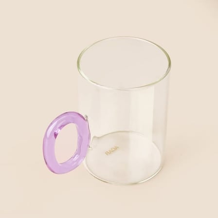Acar Kuplu Cam Kupa - Renkli - 450 ml