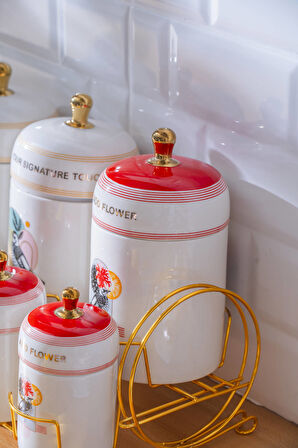 Parrot 7 li Porselen Baharatlık Takımı