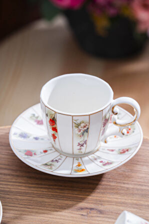 Gisele 6 Kişilik Kahve Fincan Takımı - 100 ml