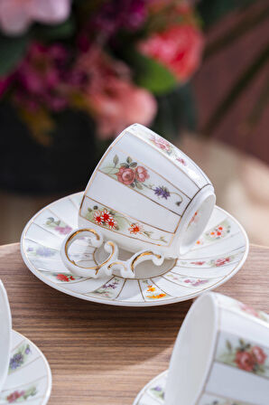 Gisele 6 Kişilik Kahve Fincan Takımı - 100 ml