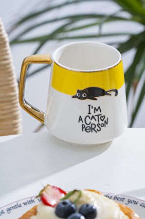 Pasha Porselen Kupa Sarı - 240 ml