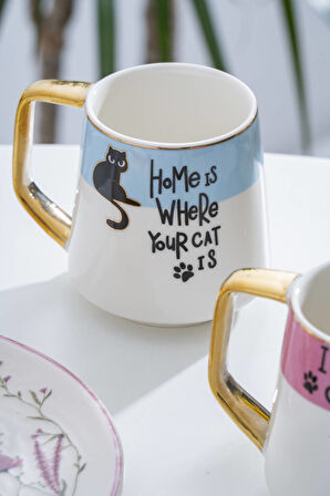 Pasha Porselen Kupa Mavi - 240 ml