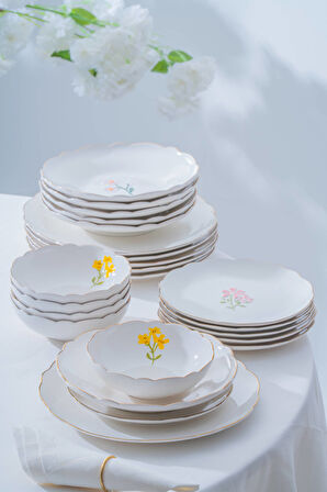 De Santiago 6 Kişilik 24 Parça Yemek Takımı