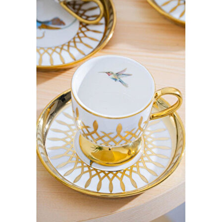 Acar Leoni 6 Kişilik Kahve Fincanı Takımı - 90 ml HXF-08430