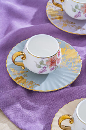 Dovy 6 Kişilik Kahve Fincan Takımı - 90 ml