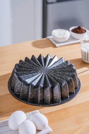 Acar Star Yıldız Siyah Döküm Kek Tart Kalıbı DG-08571/B