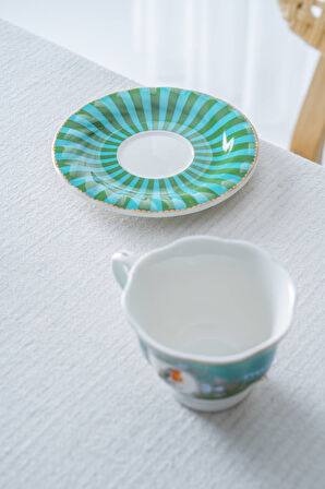 Lumiere 6 Kişilik Porselen Kahve Fincan Takımı - 90 ml