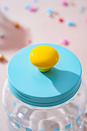 Vicenza Renkli Cam Kavanoz - 600 ml