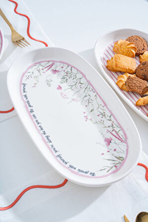 Laila 3 lü Kayık Tabak Seti