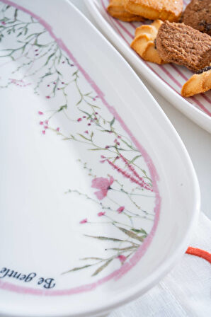 Laila 3 lü Kayık Tabak Seti