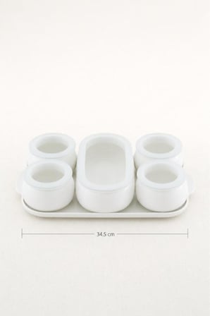 ACAR JOVİ 6 PARÇA TEPSİLİ KAHVALTI TK. 34,5CM