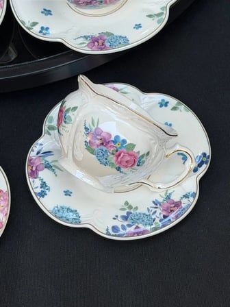 Acar Lisette 6 lı Porselen Kahve Fincan Takımı 90 ml HXF-09452