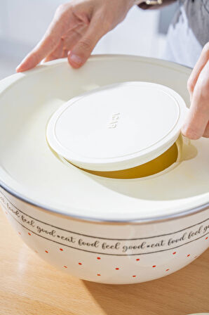 Feel Good Emaye Rendeli Karıştırma Kabı - 30 cm