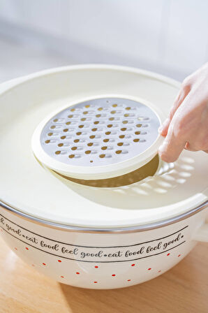 Feel Good Emaye Rendeli Karıştırma Kabı - 30 cm