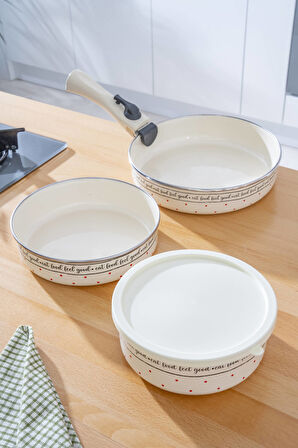 Feel Good Emaye 3 lü Tava Seti