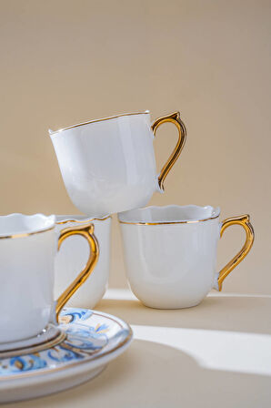 Florrie 6 Kişilik Kahve Fincan Takımı - 90 ml