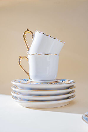 Florrie 6 Kişilik Kahve Fincan Takımı - 90 ml