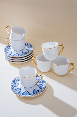 Henrietta 6 Kişilik Kahve Fincan Takımı - 90 ml