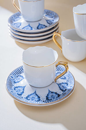 Henrietta 6 Kişilik Kahve Fincan Takımı - 90 ml