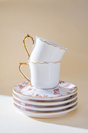 Natalie 6 Kişilik Kahve Fincan Takımı - 90 ml