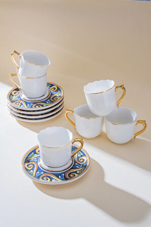 Alviera 6 Kişilik Kahve Fincan Takımı - 90 ml
