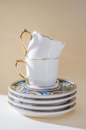 Alviera 6 Kişilik Kahve Fincan Takımı - 90 ml