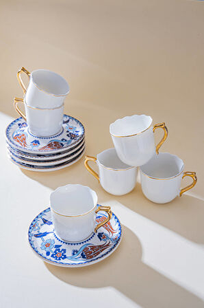 Marivelle 6 Kişilik Kahve Fincan Takımı - 90 ml