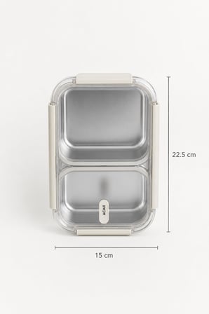ACAR Steelock Çelik İki Bölmeli Saklama Kabı 850 ml MYA-10152