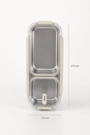 ACAR Steelock Çelik İki Bölmeli Yemek Saklama Kabı 720 ml MYA-10154