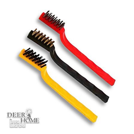 3 Adet Tel Fırça, Mutfak Temizlik Fırçası, Gaz Ocak Temizlik Fırçası, Yağ Temizlik Fırçası,