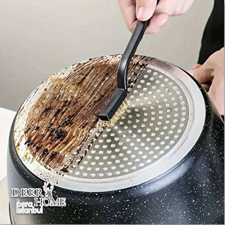 3 Adet Tel Fırça, Mutfak Temizlik Fırçası, Gaz Ocak Temizlik Fırçası, Yağ Temizlik Fırçası,